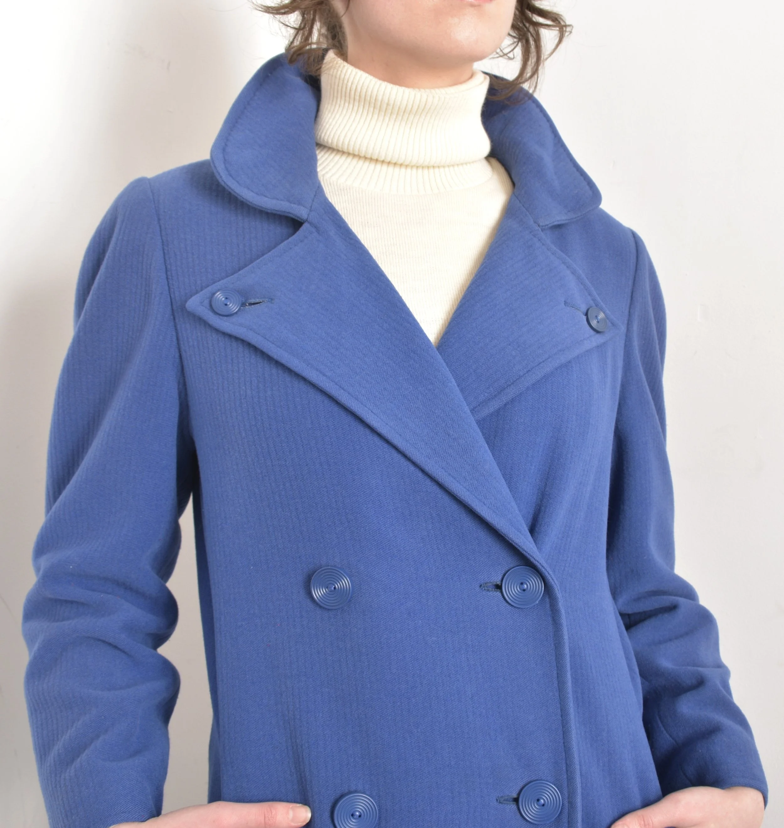 【関税&送料込】Chloe Wide Blue Double-Breasted Coat Chloé Wide blue double-breasted coat – Lord & Taylor